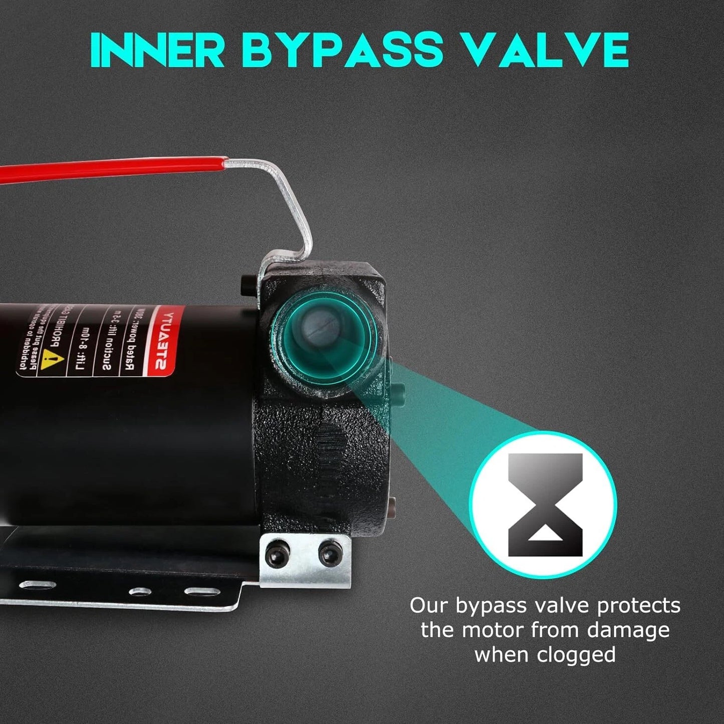 Diesel Electric Fuel Transfer Pump Oil Dispenser with Nozzle Hoses Kit
