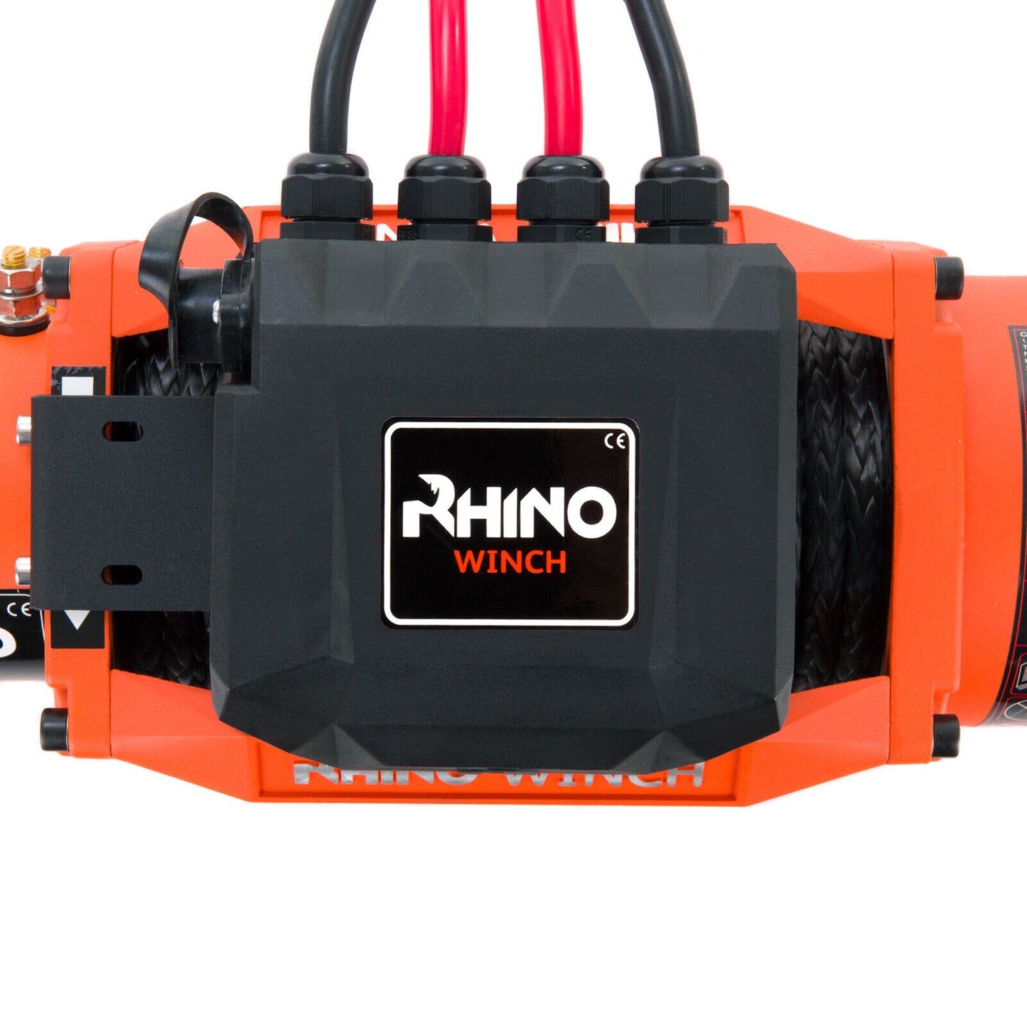 Rhino Electric Winch 24v 13500lbs Synthetic Dyneema Rope Fairlead Remote Control