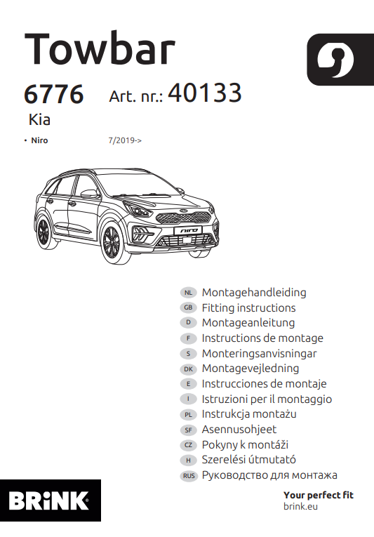 Kia niro tow bar deals