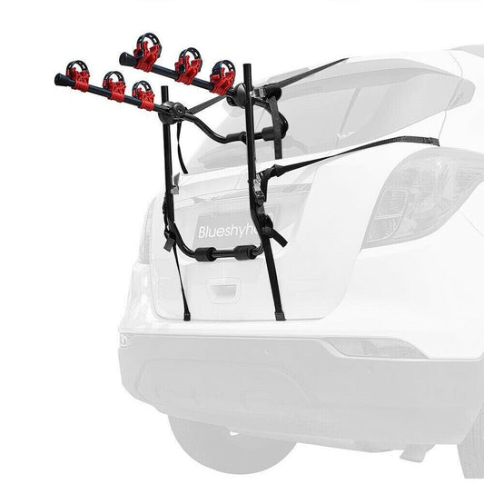 3 BICYCLE BIKE CAR CYCLE CARRIER RACK UNIVERSAL FITTING SALOON HATCHBACK ESTATE